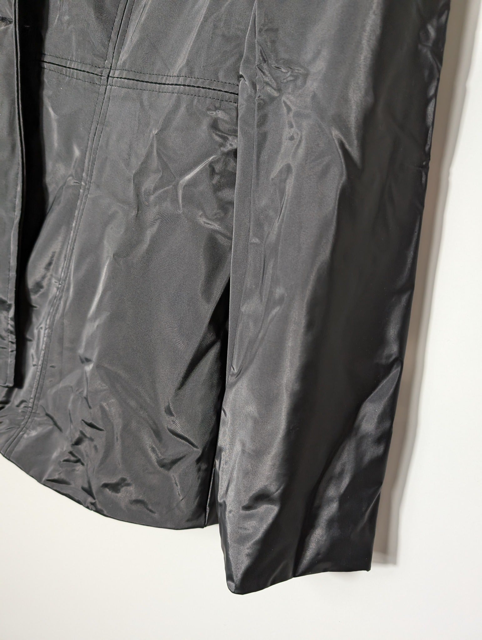 ICE Collection Vintage Nylon Button-Up Jacket Black Size S - Image 3