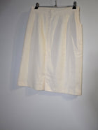 Cécilene Vintage Double-Breasted Midi Skirt Cream - Image 4