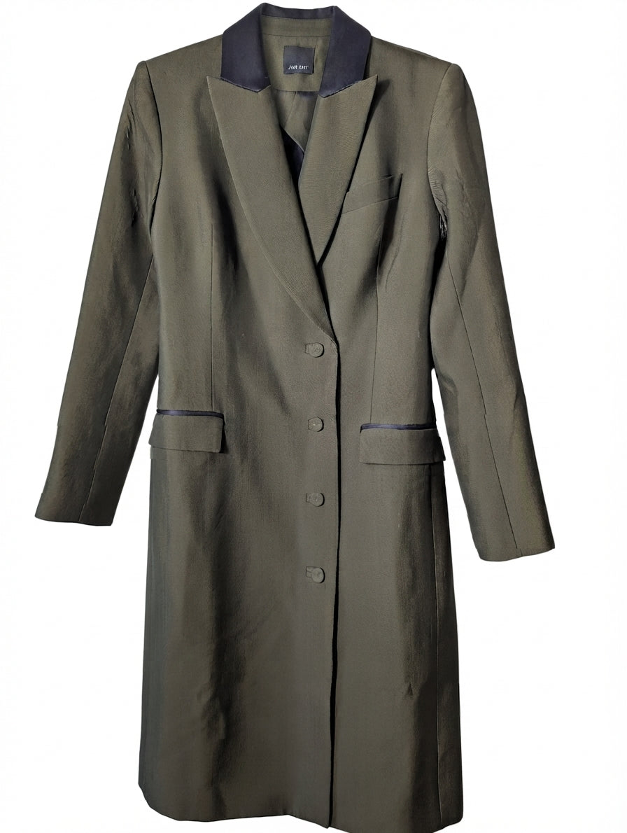 Josh Goot Double Breasted Coat Dress Olive Green Size S NWT - Image 1