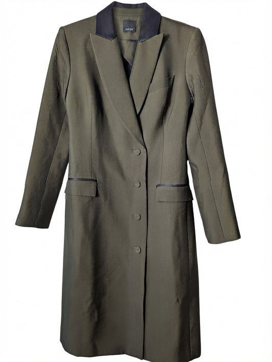Josh Goot Double Breasted Coat Dress Olive Green Size S NWT - Image 1
