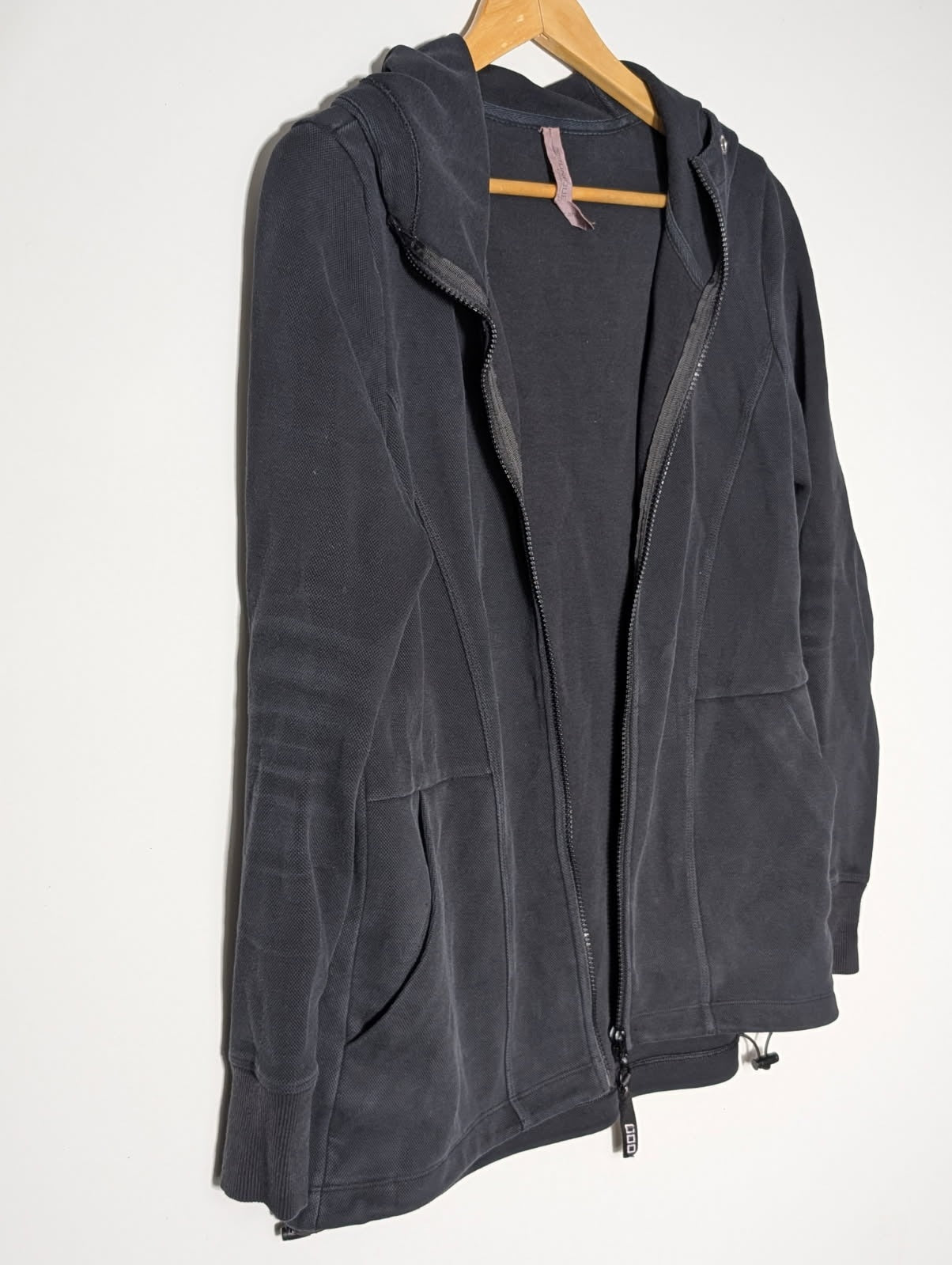 Lorna Jane Zip-Up Hoodie Black Women's Size S - Image 10