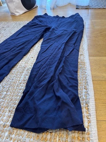 SABA Navy Blue Viscose Trousers - Image 9