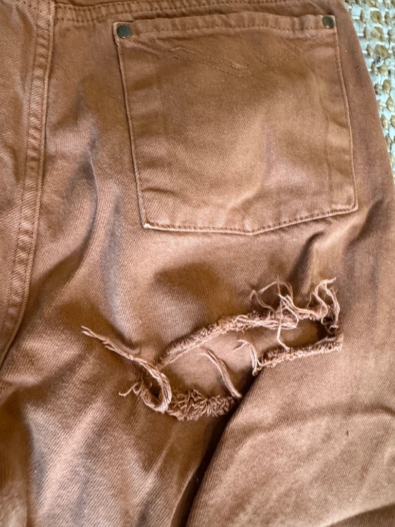 Ragged Jeans Men's Brown Denim Jeans Size 34 - Image 12