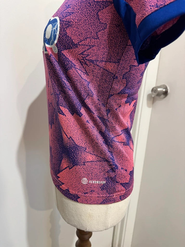 Adidas Juventus Kids Soccer Jersey Pink Blue - Image 6