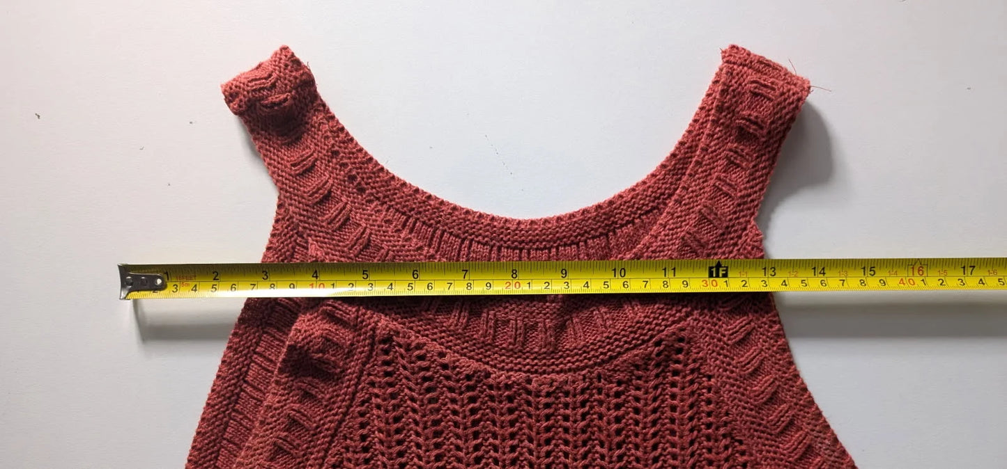 Oxford Woman Rust Knit Tank Top Size 10 - Image 6