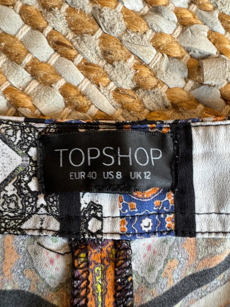 Topshop Geometric Patterned Shorts - Image 5