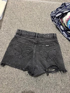 Rolla's Dusters High Rise Slim Black Denim Shorts Size 28 - Image 5