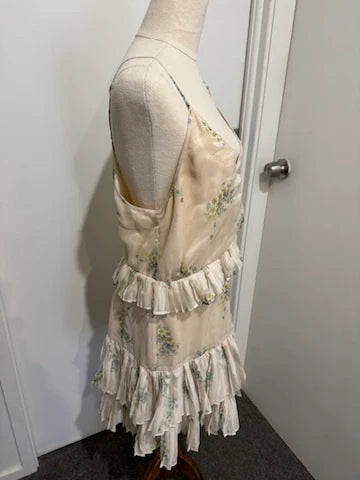 Stevie May Cream Floral Spaghetti Strap Dress - Image 6