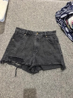 Rolla's Dusters High Rise Slim Black Denim Shorts Size 28 - Image 7