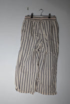 Peter Alexander Women's Striped Pajama Pants Cream Navy Cotton Size M - Image 6