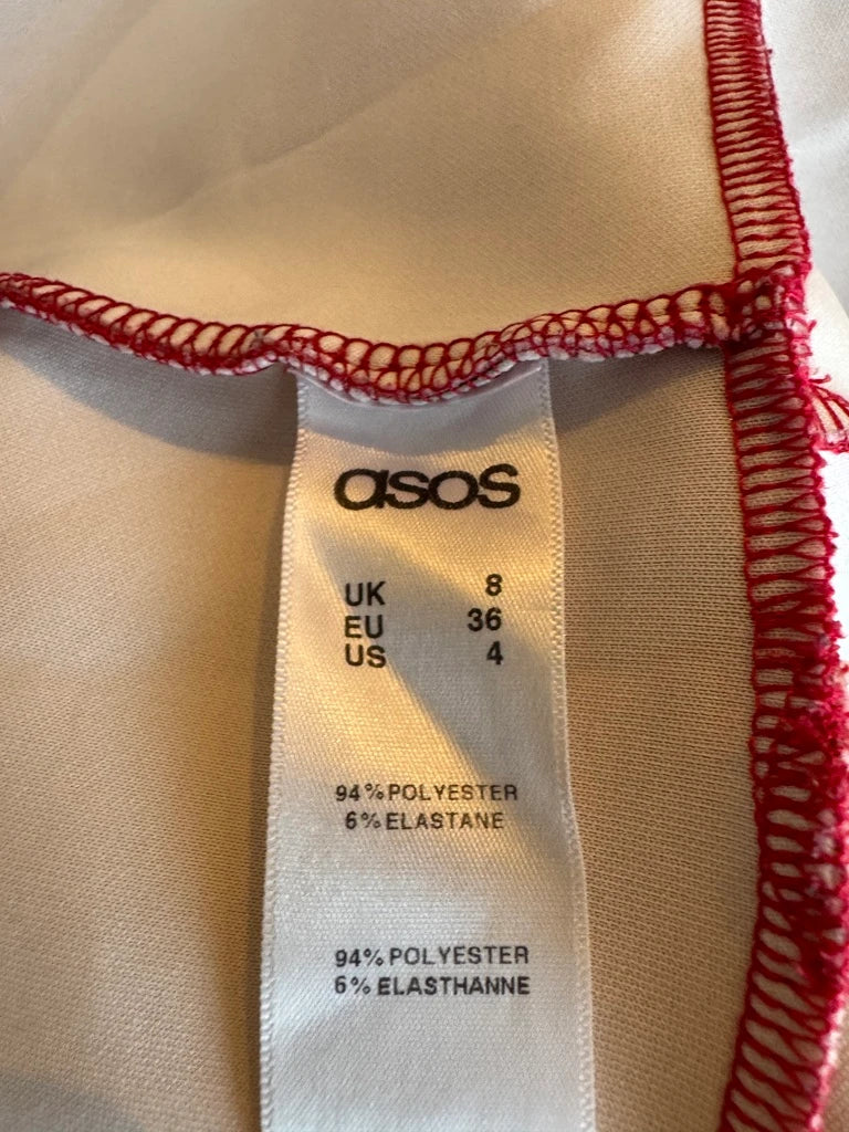 ASOS Red Floral Mini Skirt - Image 8