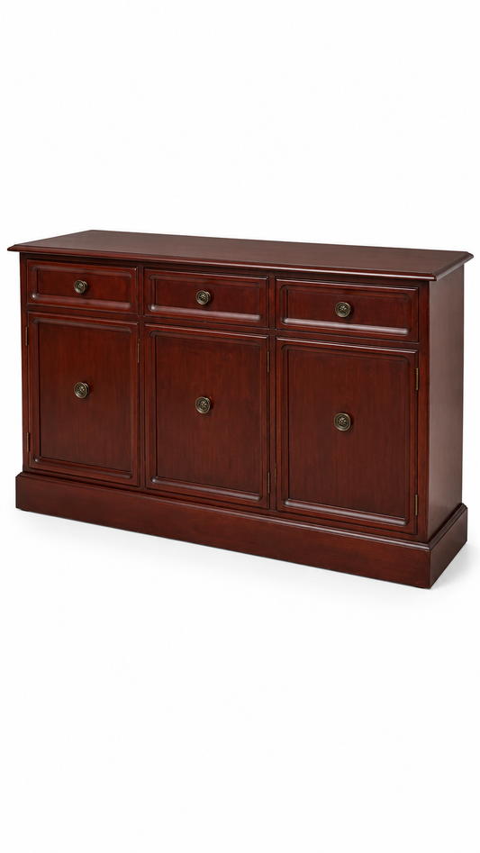 Vintage Walnut Buffet Sideboard 1972 Mid Century Restored By Parker