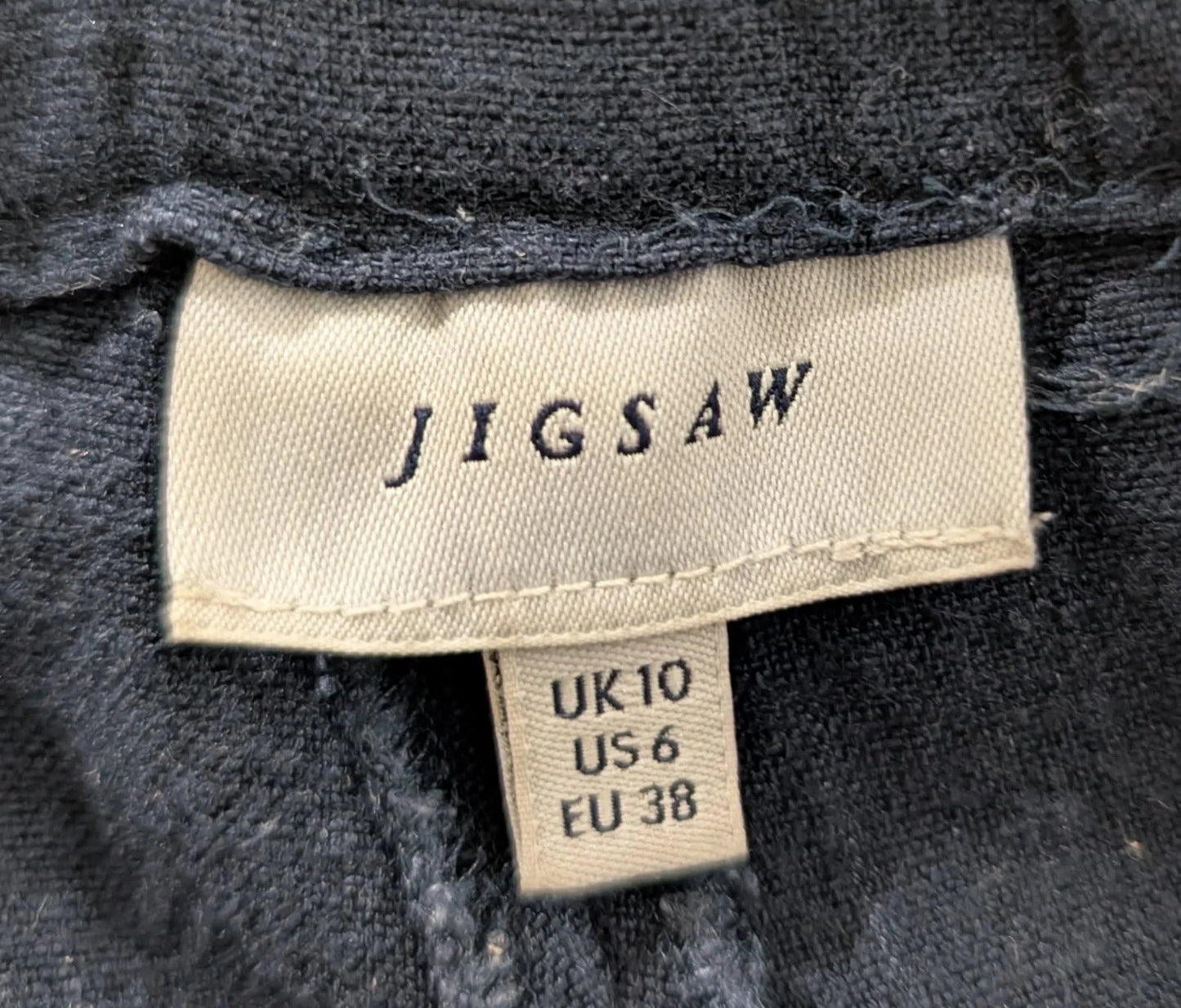 Jigsaw Dark Navy Blue Trousers with Side Stripe Detail - Image 5