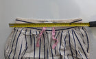 Peter Alexander Women's Striped Pajama Pants Cream Navy Cotton Size M - Image 7