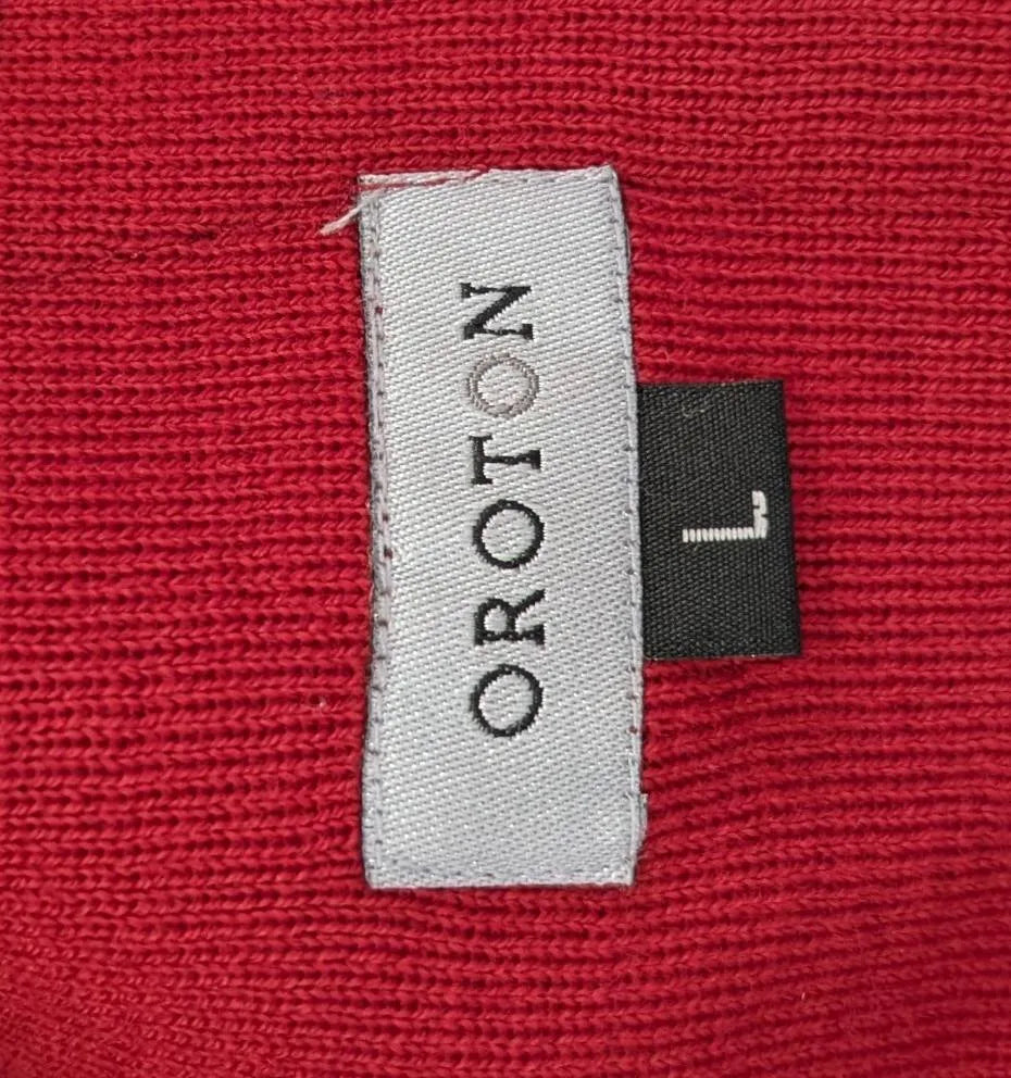 Oroton Red Leather and Knit Jacket - Image 9