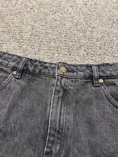 Rolla's Dusters High Rise Slim Black Denim Shorts Size 28 - Image 9