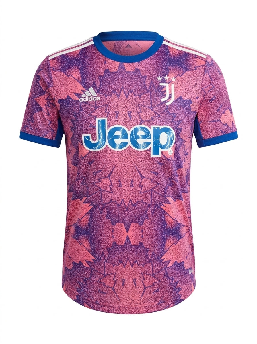 Adidas Juventus Kids Soccer Jersey Pink Blue - Image 1