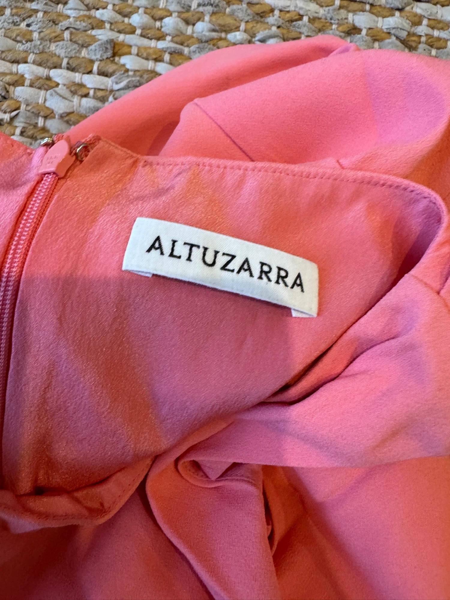 Altuzarra Peach Coral Sleeveless Sheath Dress - Image 6