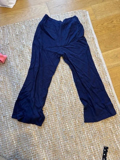 SABA Navy Blue Viscose Trousers - Image 14