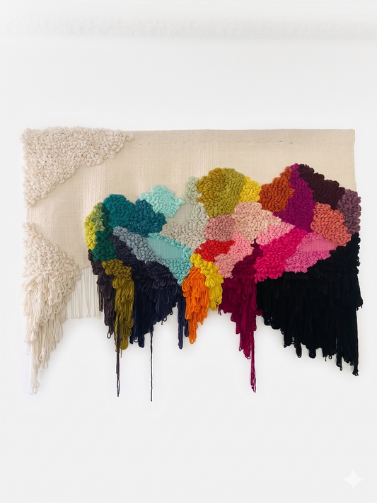 Wall Hanging Textile Art Bespoke Natalie Miller Handwoven Statement Piece