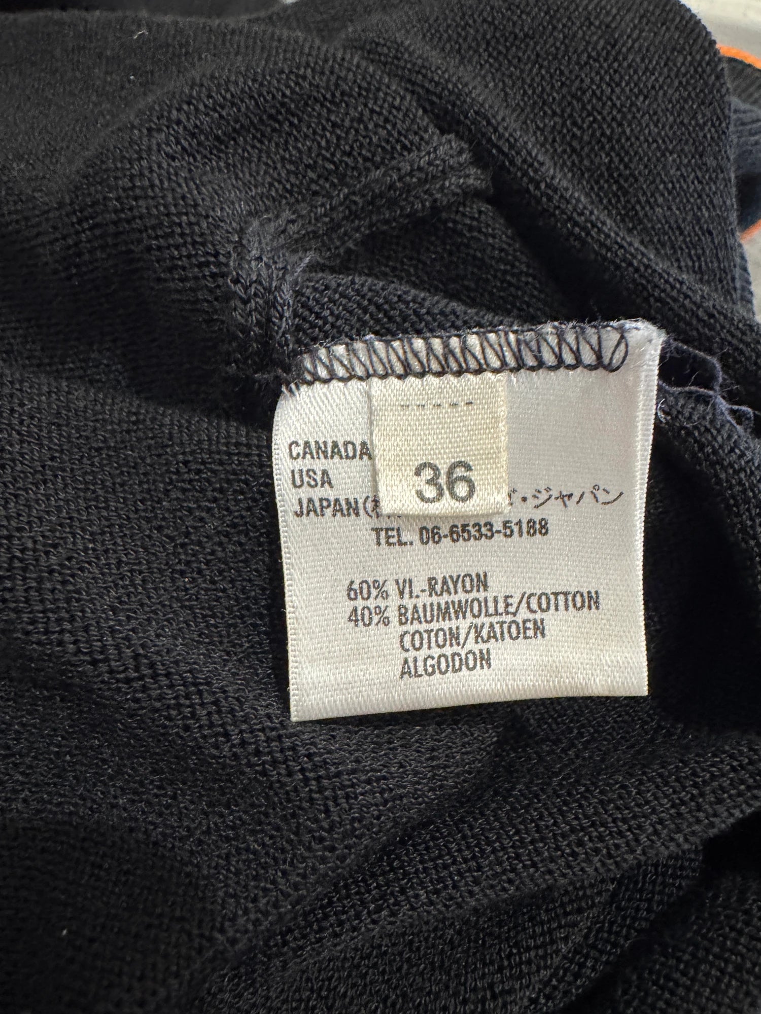 Escada Racing Club Black Short Sleeve Knit Top Size 36 - Image 7