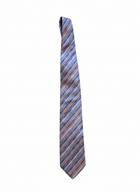 Missoni Italy Silk Necktie Multi-Color Dotted Stripe Pattern - Image 1