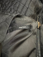 Alex Perry Black Textured Ruffle Hem Mini Dress - Image 2