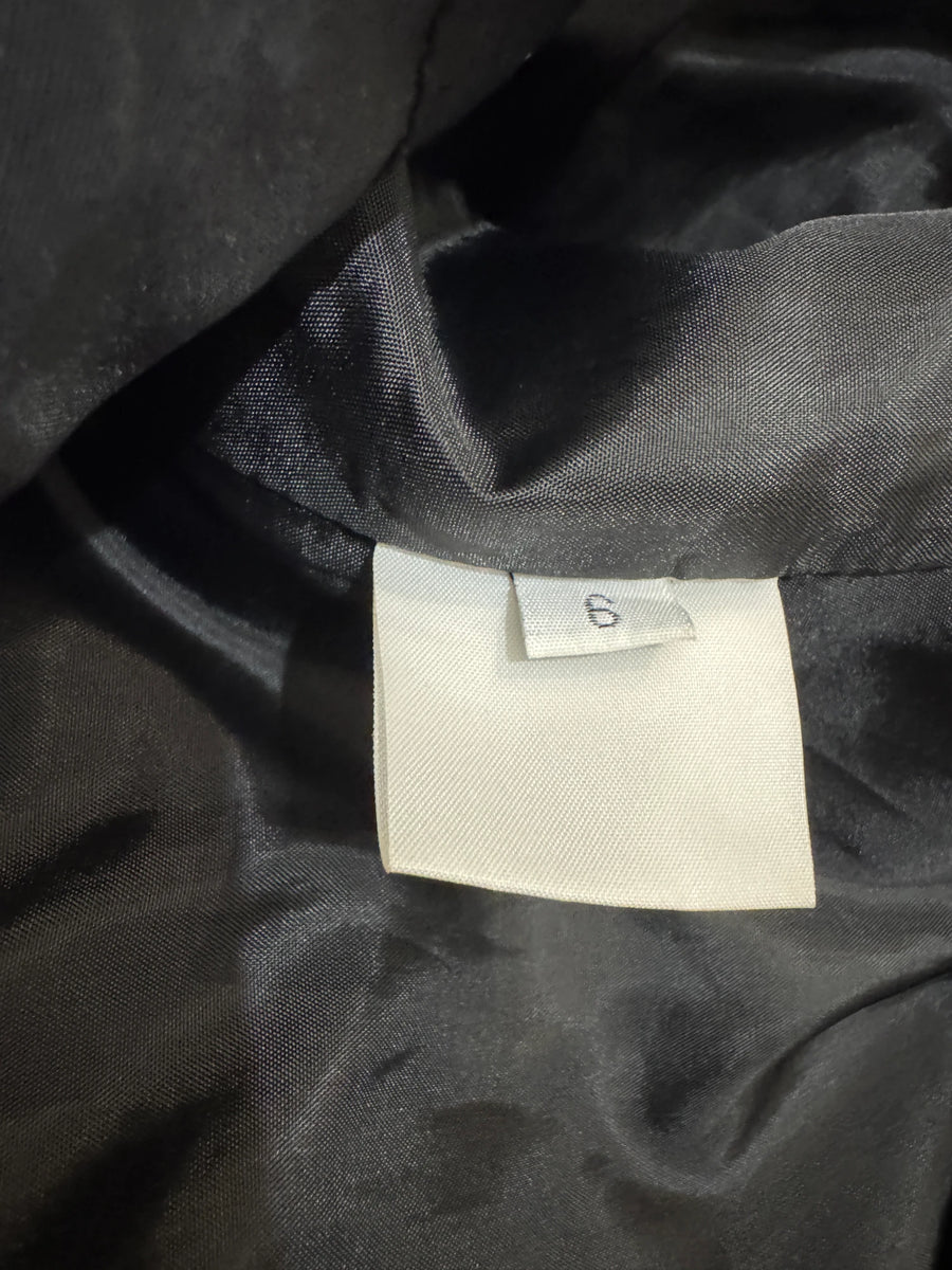 Alex Perry Black Textured Ruffle Hem Mini Dress - Image 3