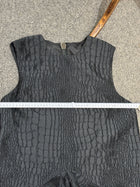 Alex Perry Black Textured Ruffle Hem Mini Dress - Image 11