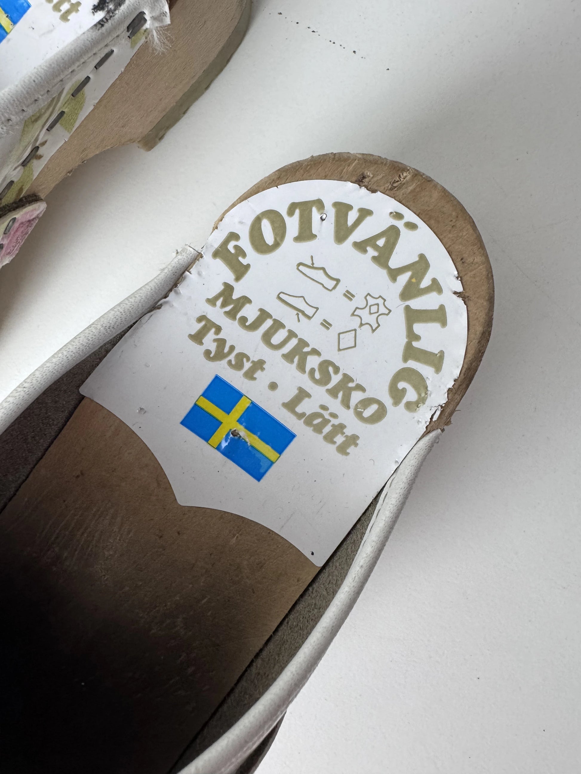 Fotvänlig Mjuksko Floral Wooden Clogs Swedish Comfort Shoes - Image 3