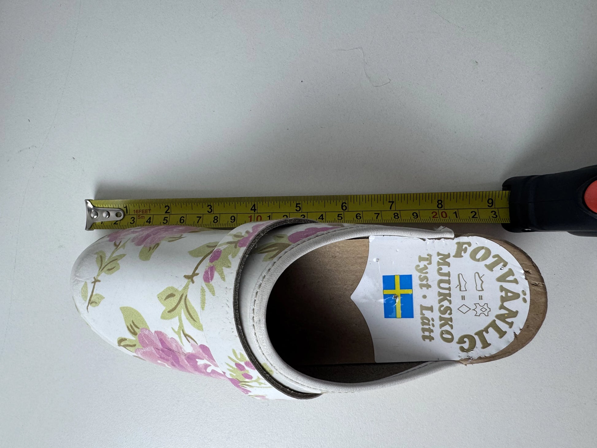 Fotvänlig Mjuksko Floral Wooden Clogs Swedish Comfort Shoes - Image 11