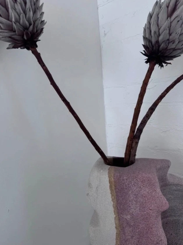 Handcrafted Hawkesbury Sandstone Vase Sculpture Rare Natural Stone Art Piece