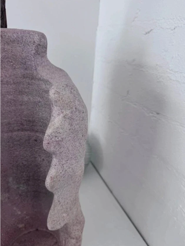 Handcrafted Hawkesbury Sandstone Vase Sculpture Rare Natural Stone Art Piece