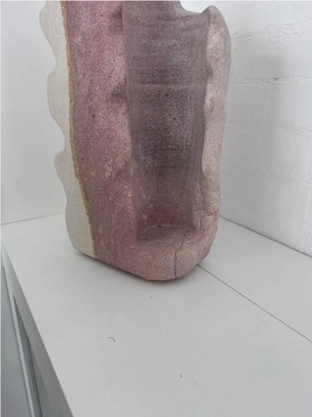 Handcrafted Hawkesbury Sandstone Vase Sculpture Rare Natural Stone Art Piece