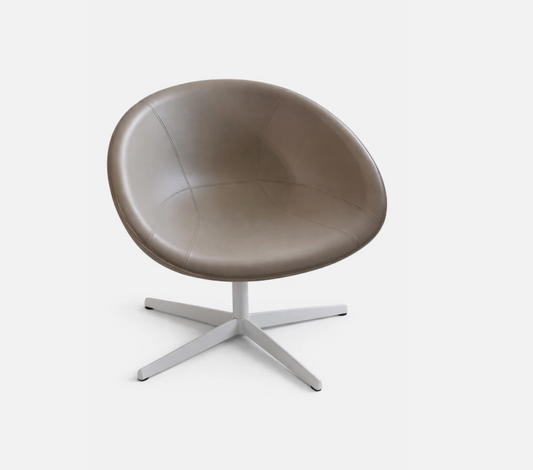 Pedrali Gliss 361 Egg Style Lounge Chair Real Leather Modern Designer Accent
