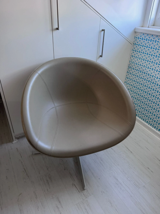 Pedrali Gliss 361 Egg Style Lounge Chair Real Leather Modern Designer Accent