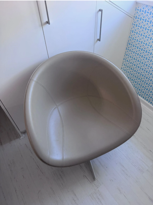 Pedrali Gliss 361 Egg Style Lounge Chair Real Leather Modern Designer Accent