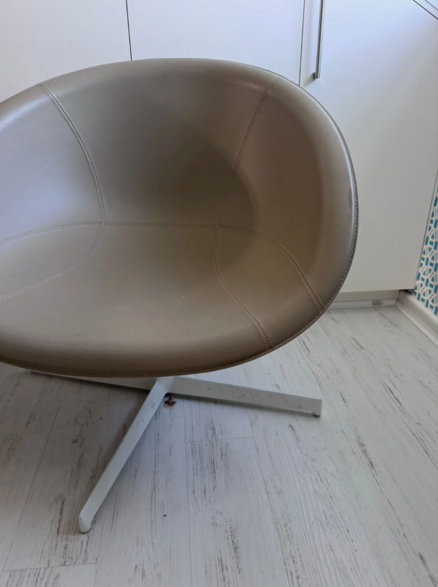 Pedrali Gliss 361 Egg Style Lounge Chair Real Leather Modern Designer Accent