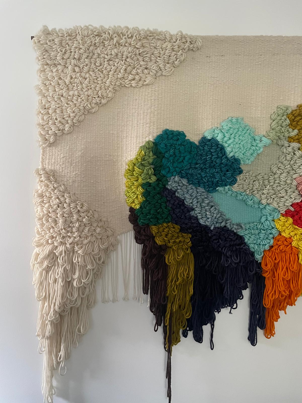 Wall Hanging Textile Art Bespoke Natalie Miller Handwoven Statement Piece