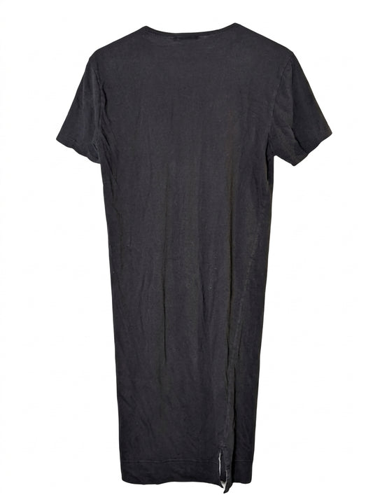 Bassike Black Organic Cotton T-Shirt Dress - Size XS - Image 1