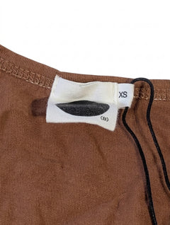 Baserange Omo Long Sleeve Tee - Organic Cotton Brown Size XS - Image 6