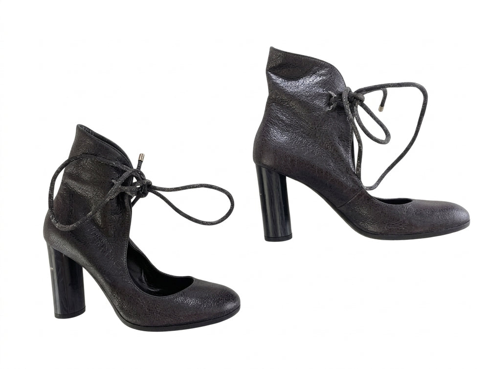 Stella McCartney Lace-Up Ankle Boots - Black EU 38.5 - Image 1