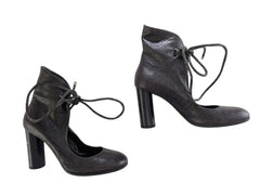 Stella McCartney Lace-Up Ankle Boots - Black EU 38.5 - Image 1