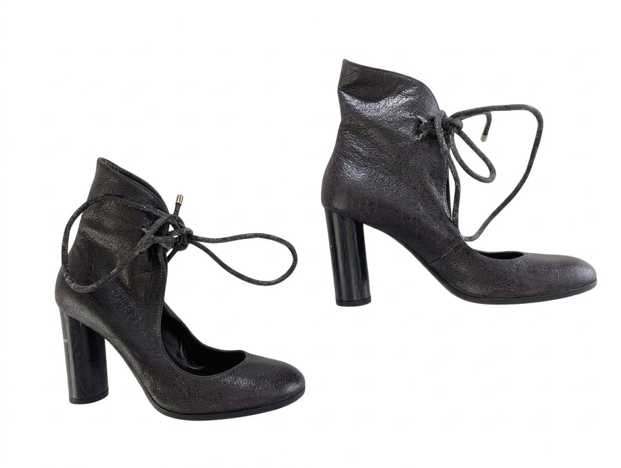 Stella McCartney Lace-Up Ankle Boots - Black EU 38.5 - Image 1