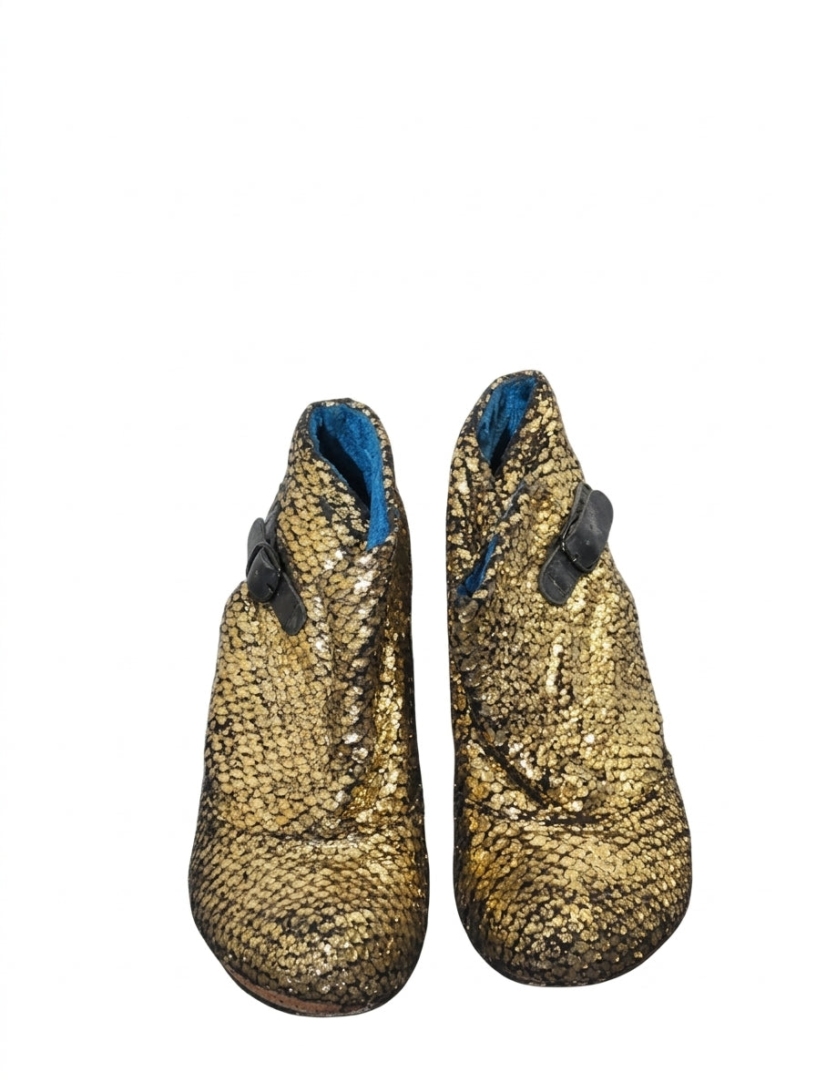 United Nude Fold Hi Gold Metallic Ankle Boots - Women's EU 39 - Image 1