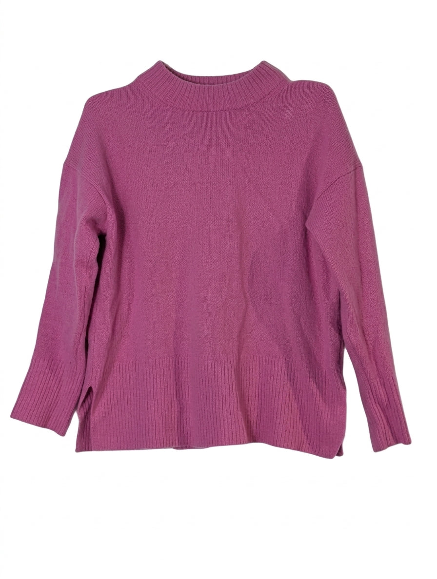 Country Road Pink 100% Wool Mock Neck Sweater - Women's Size M - Image 1