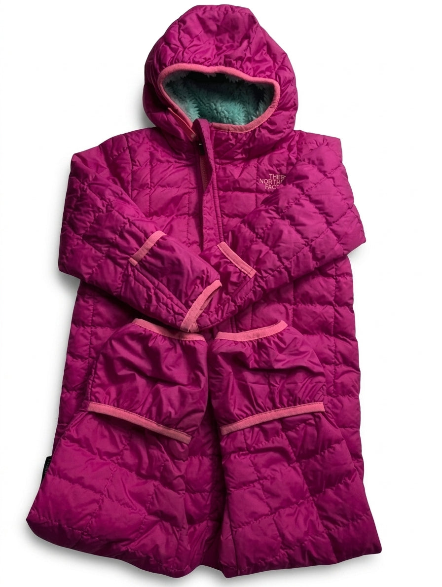 The North Face Infant ThermoBall Hooded Bunting Suit - Pink 18-24M - Image 1