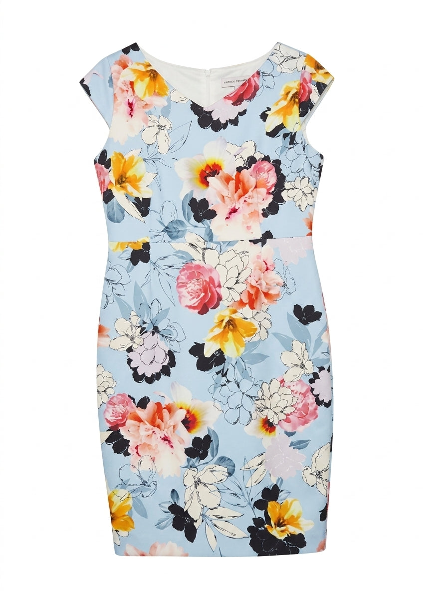 Anthea Crawford Floral Sheath Dress - Women's Size 18 - Image 1