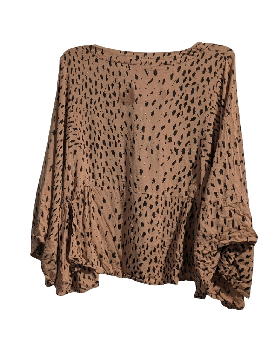 Auguste Animal Print Oversized Kimono-Style Blouse - Women's AU 14