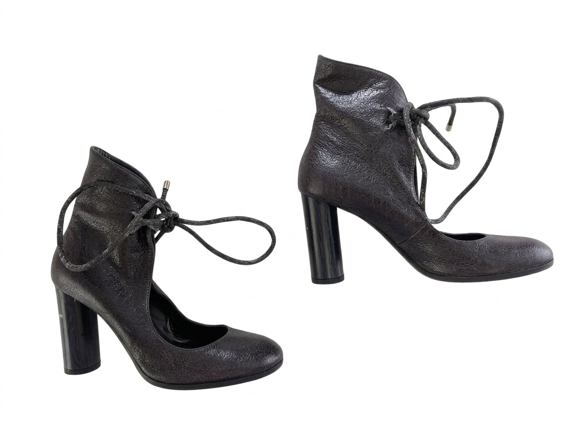 Stella McCartney Lace-Up Ankle Boots - Black EU 38.5 - Image 1
